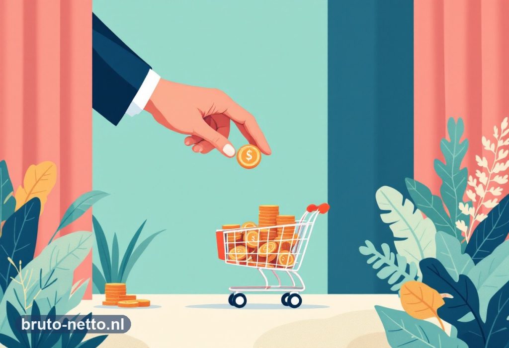 Illustratie bruto naar netto